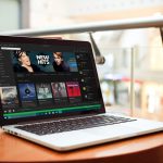 Spotify-on-a-Laptop